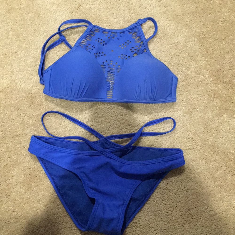 Blue bikini
